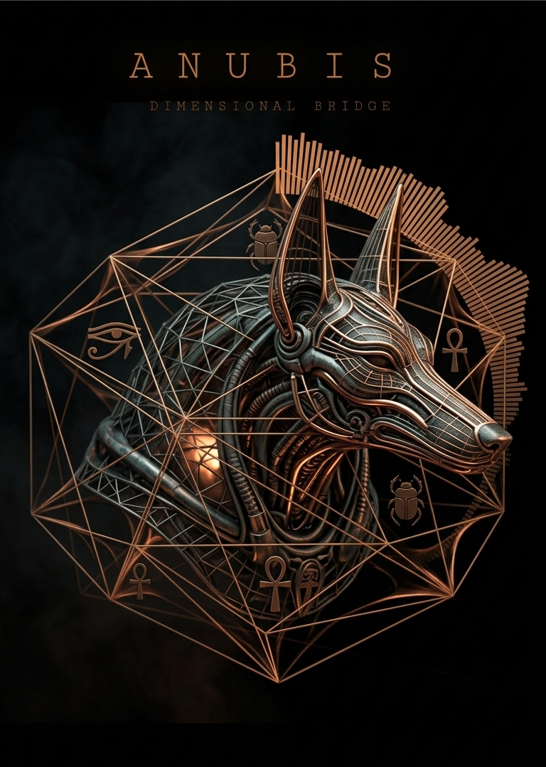 Anubis Dimensional Bridge — immersive full-screen audio portal with sacred geometry visuals, ocean synthesis, and binaural generator